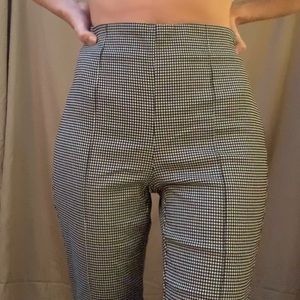 Rachel Zoe Gingham/Buffalo check cropped pant